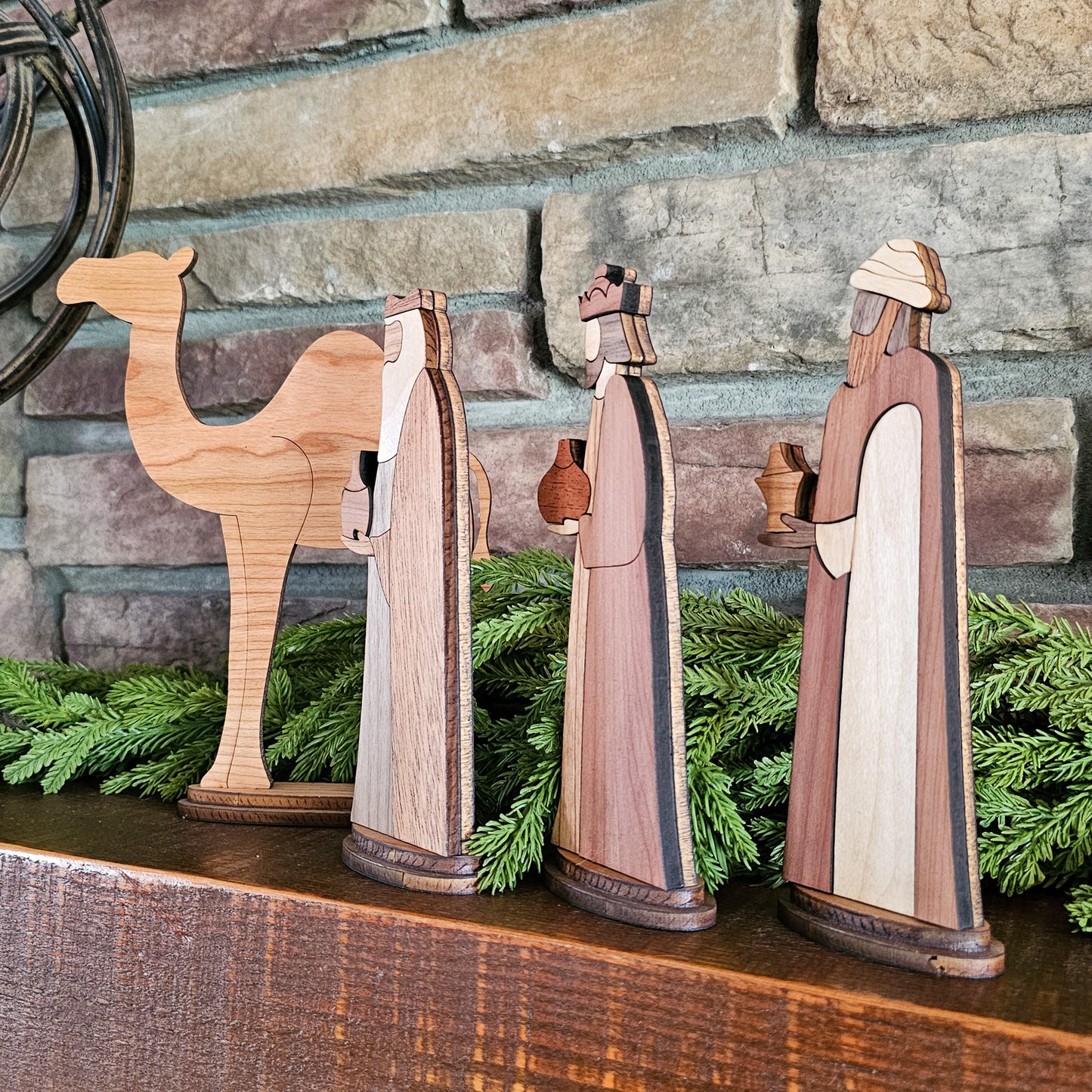 Handcrafted Wooden Nativity Set