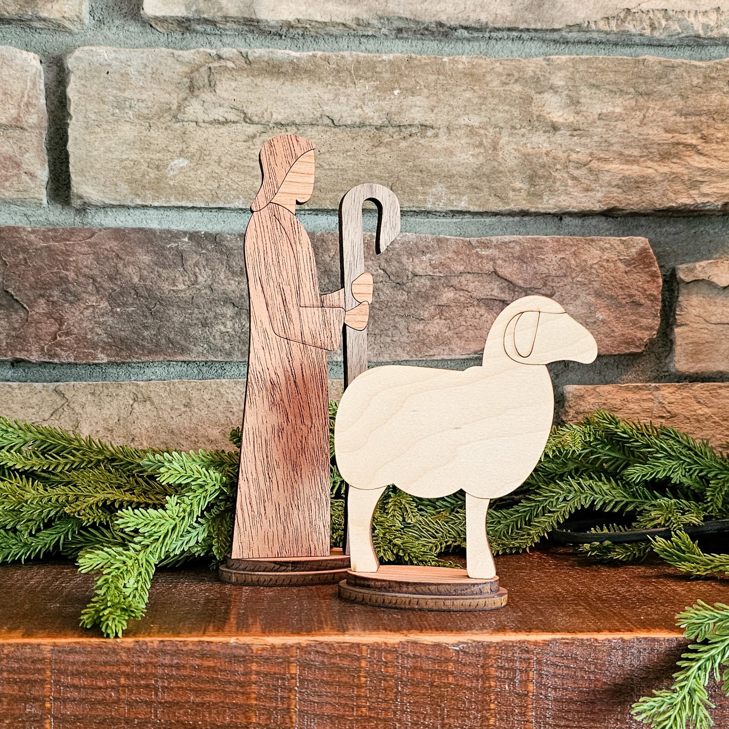 Handcrafted Wooden Nativity Set