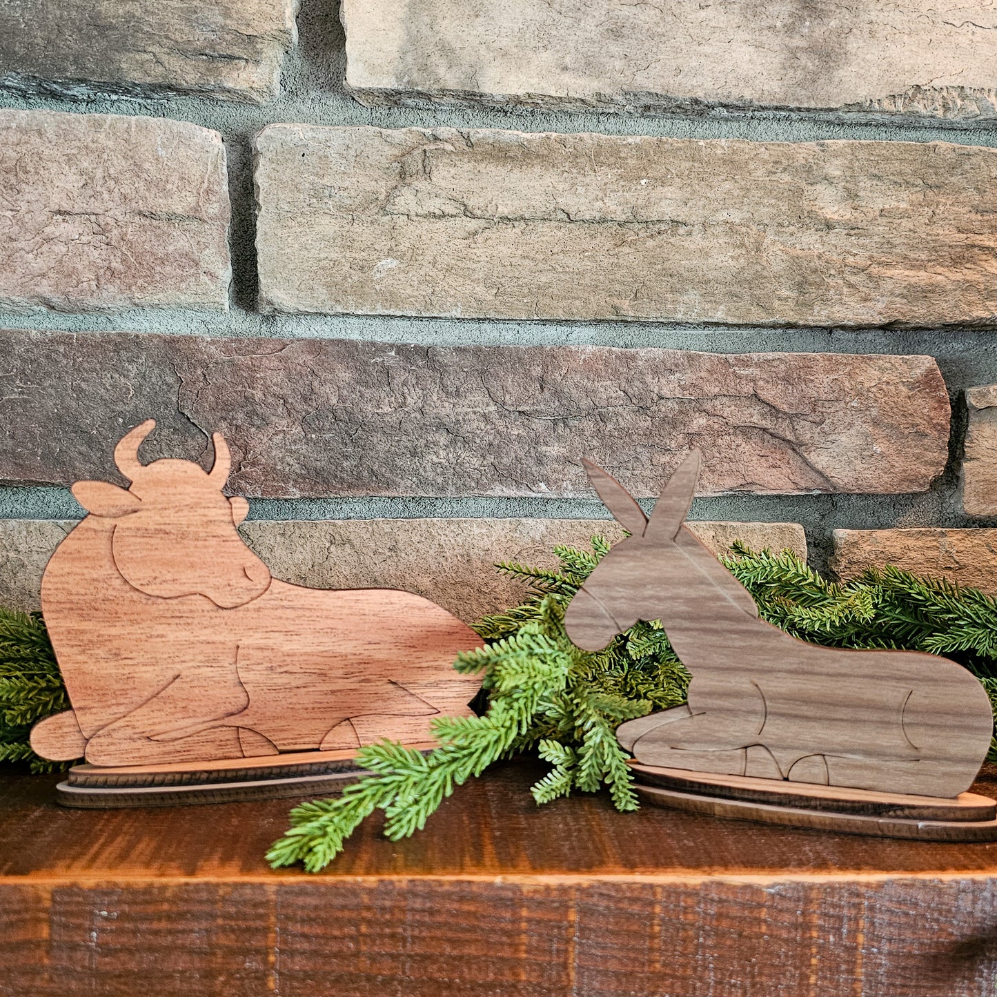 Handcrafted Wooden Nativity Set