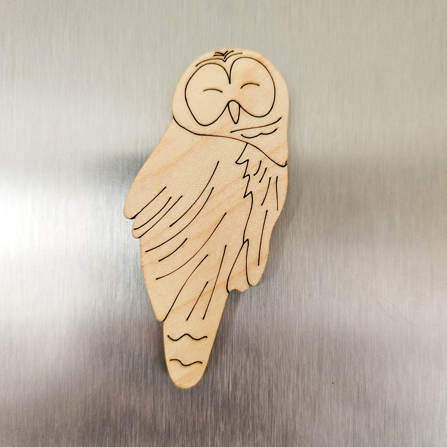 Wooden Animal Magnets Set - Bear, Owl, and Fox