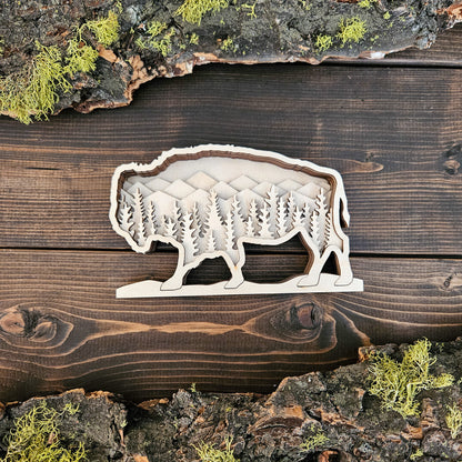 3D Layered Bison Art DIY Kit-New Version