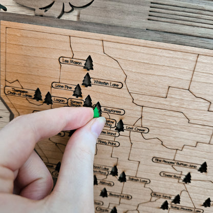 Montana State Park Travel Tracking Map