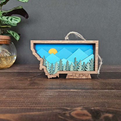 3D Montana Christmas Tree Ornament