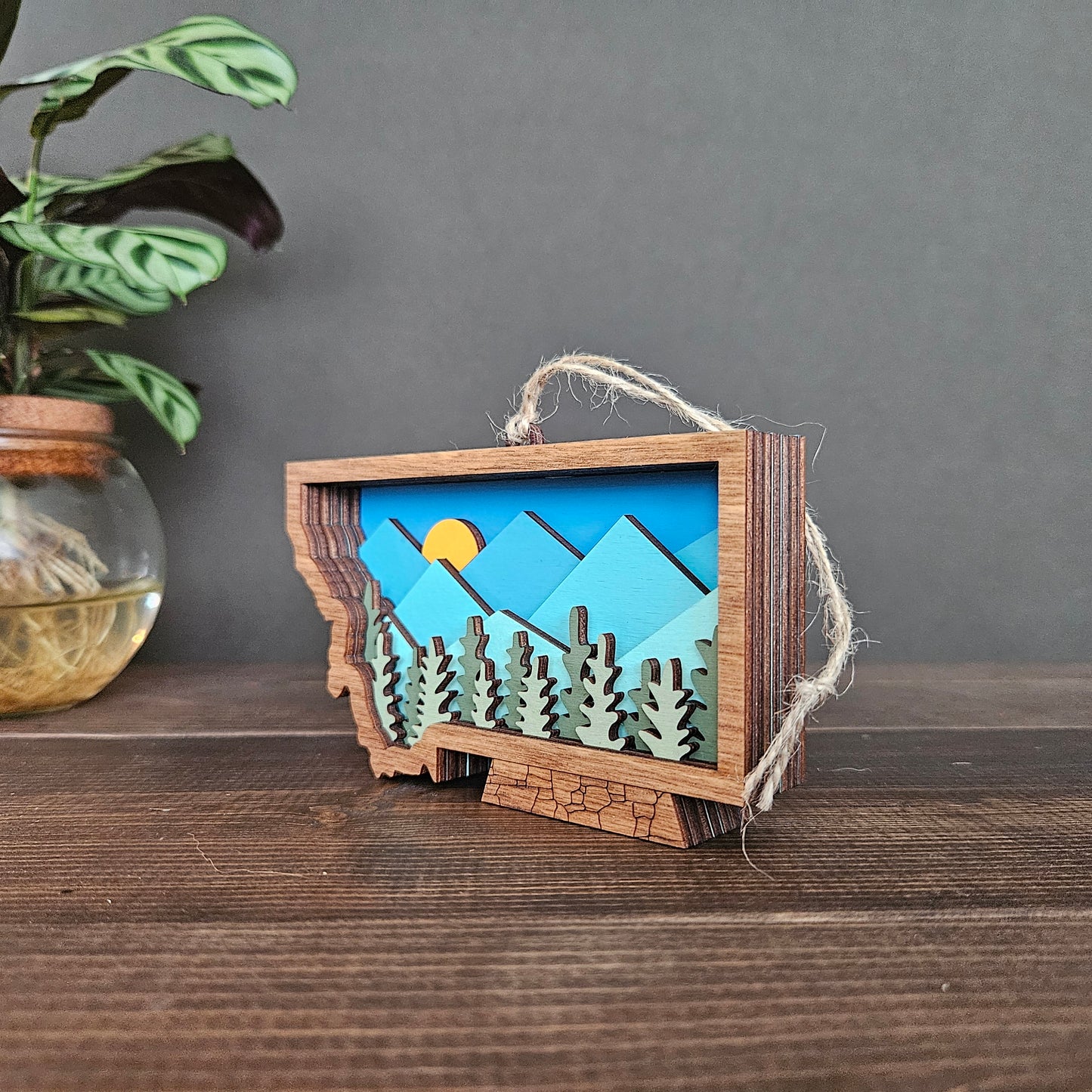 3D Montana Christmas Tree Ornament