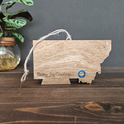 3D Montana Christmas Tree Ornament