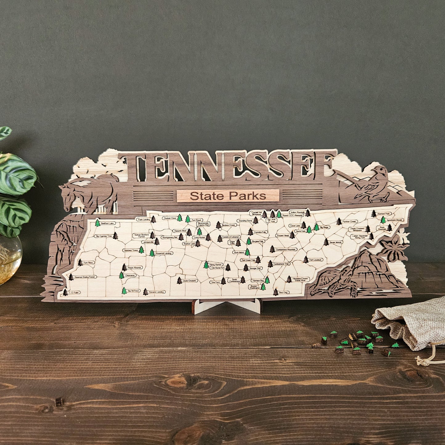 Tennessee State Park Travel Tracking Map