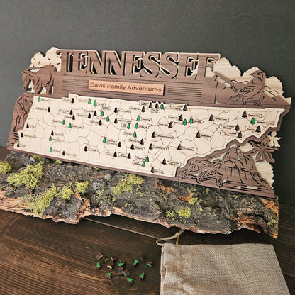 Tennessee State Park Travel Tracking Map