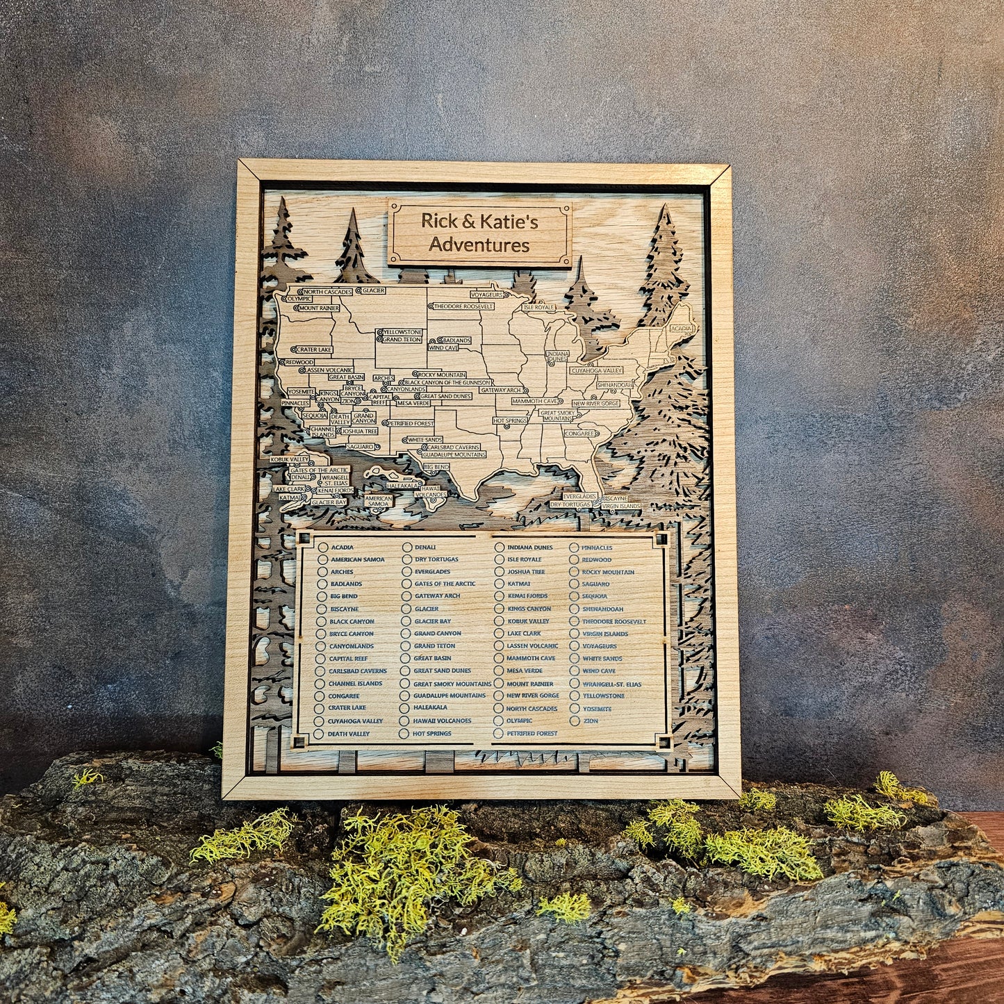 National Park Map-Compact Size