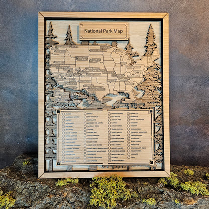 National Park Map-Compact Size
