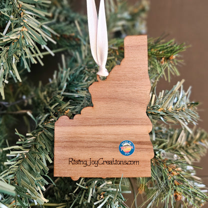 Idaho State Flower Wood Ornament