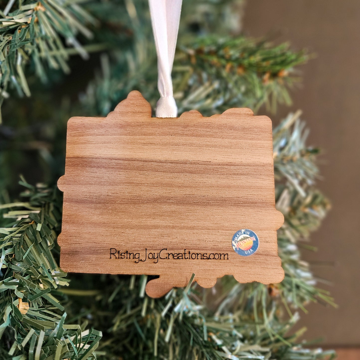 Colorado State Flower Wood Ornament