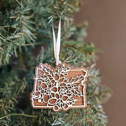 Oregon State Flower Wood Ornament