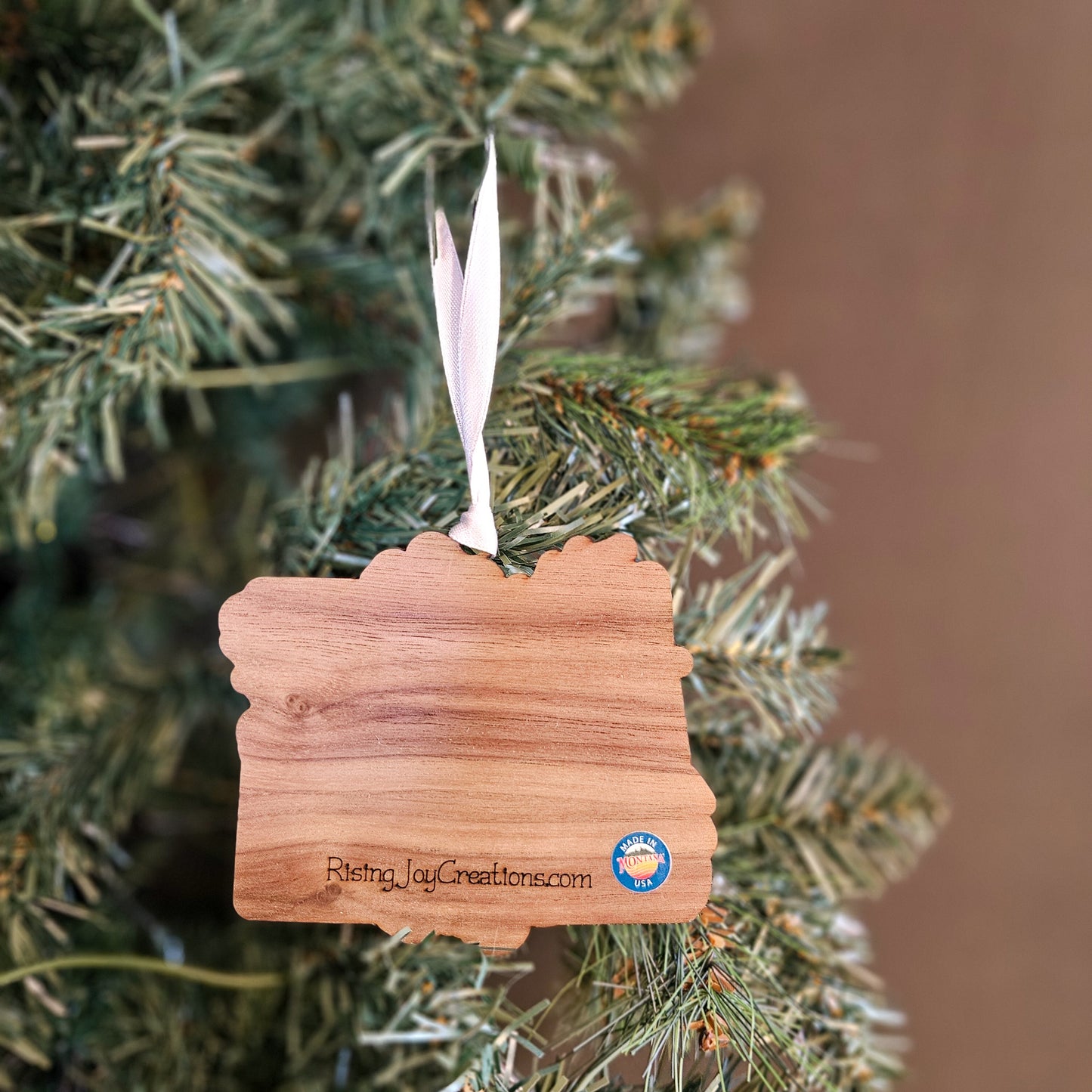 Oregon State Flower Wood Ornament