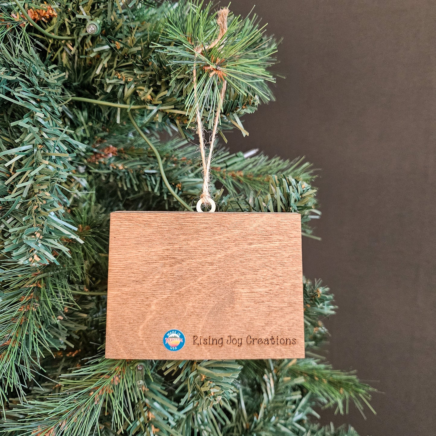 Colorado Mountain Wood Ornament