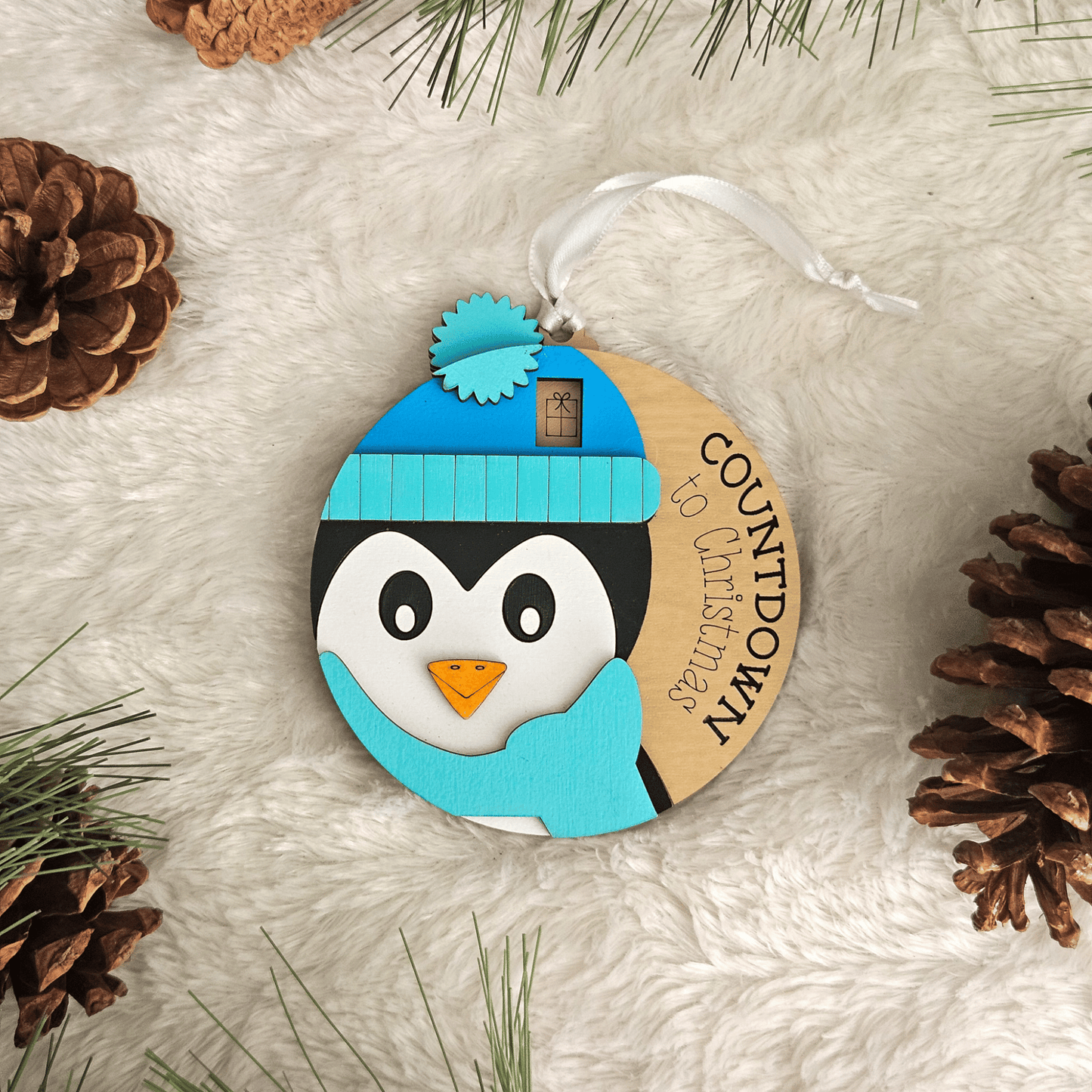 Penguin Christmas Countdown Ornament