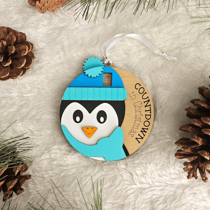 Penguin Christmas Countdown Ornament