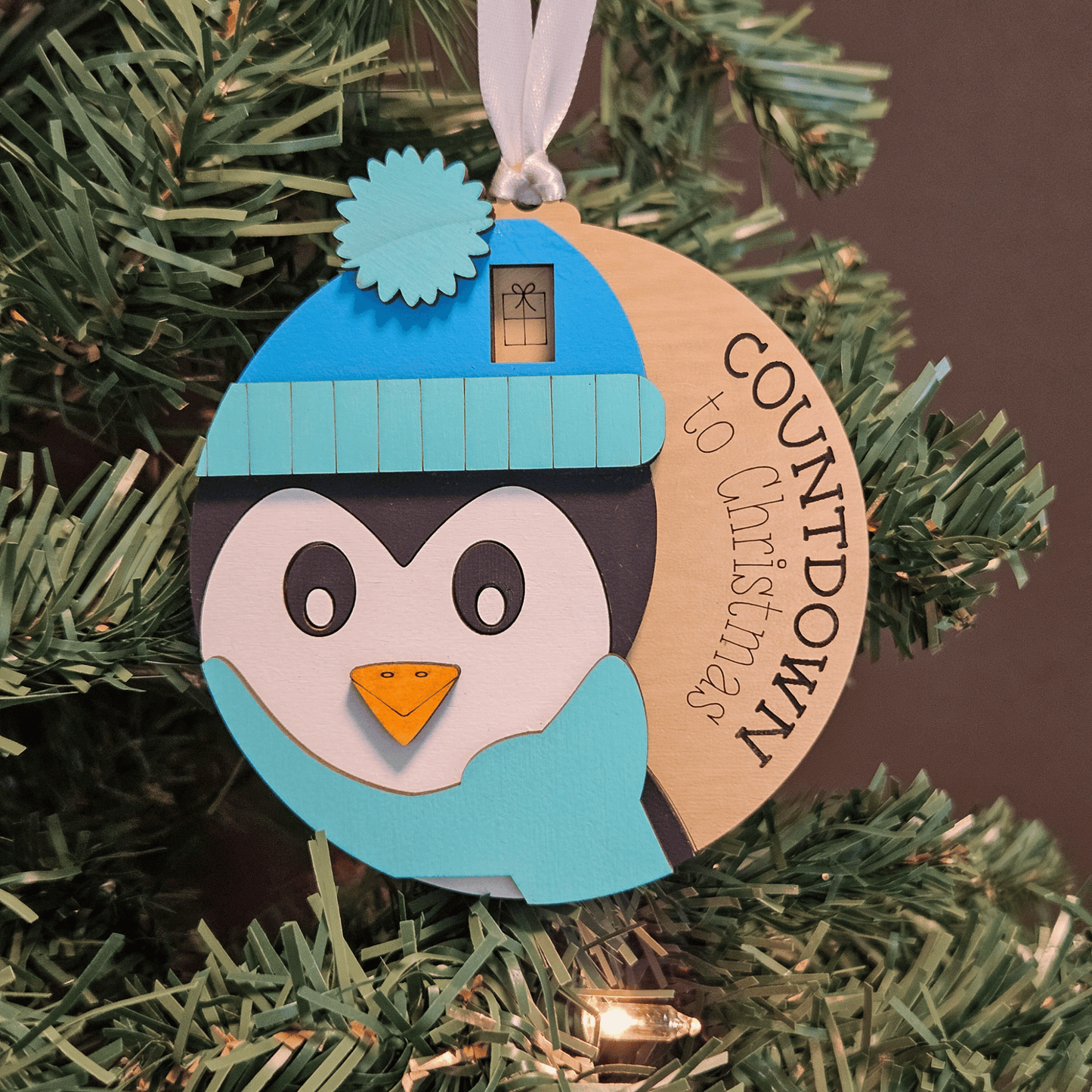 Penguin Christmas Countdown Ornament