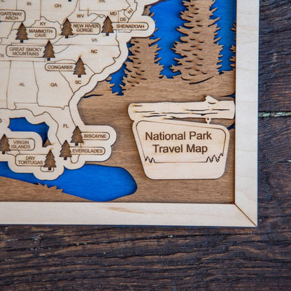 National Park Travel Tracking Map