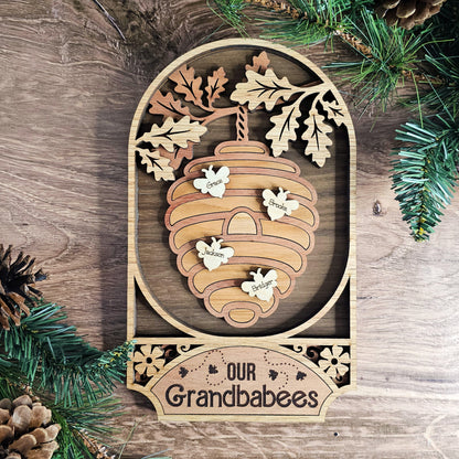 Personalized Bee Hive Family Sign