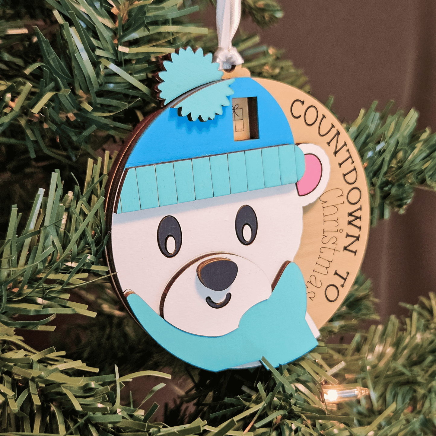 Polar Bear Christmas Countdown Ornament