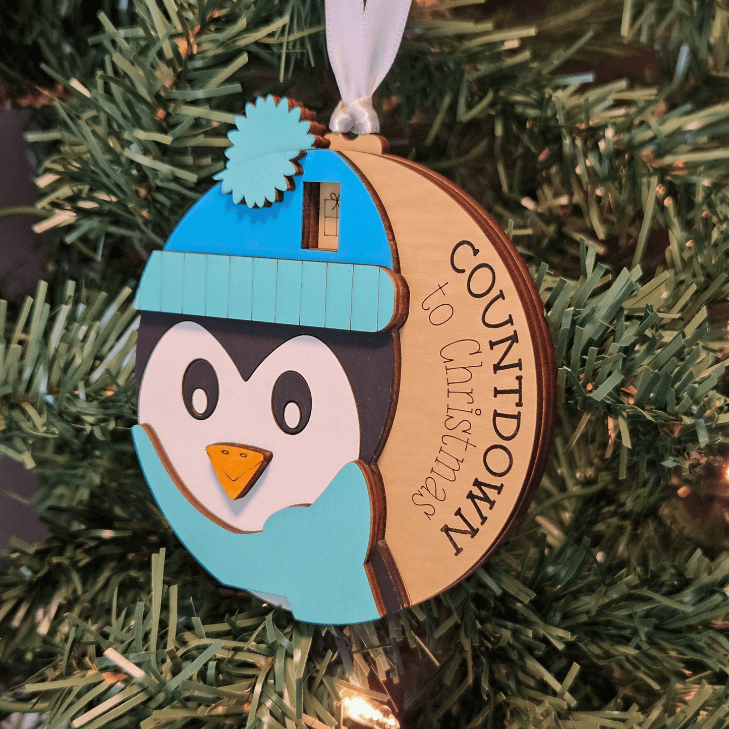Penguin Christmas Countdown Ornament