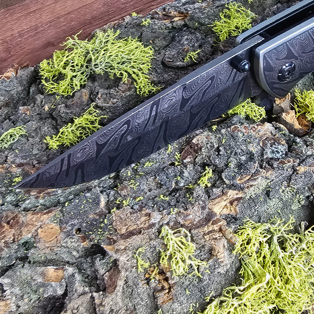 Personalized Oil Slick Knife