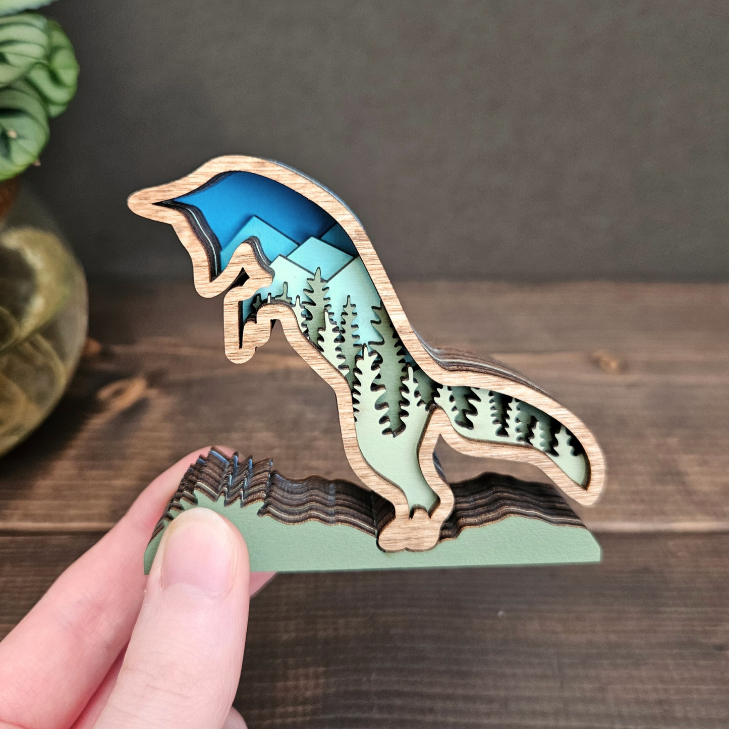 3D Layered Mini Fox