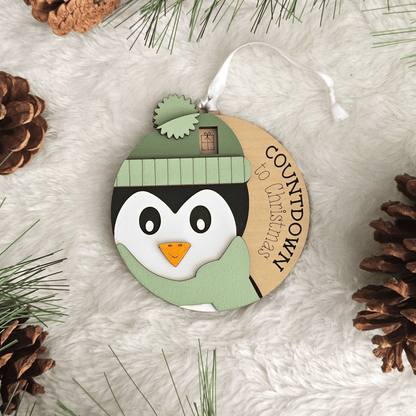 Penguin Christmas Countdown Ornament