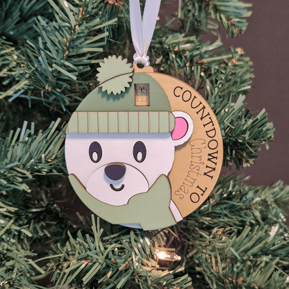 Polar Bear Christmas Countdown Ornament