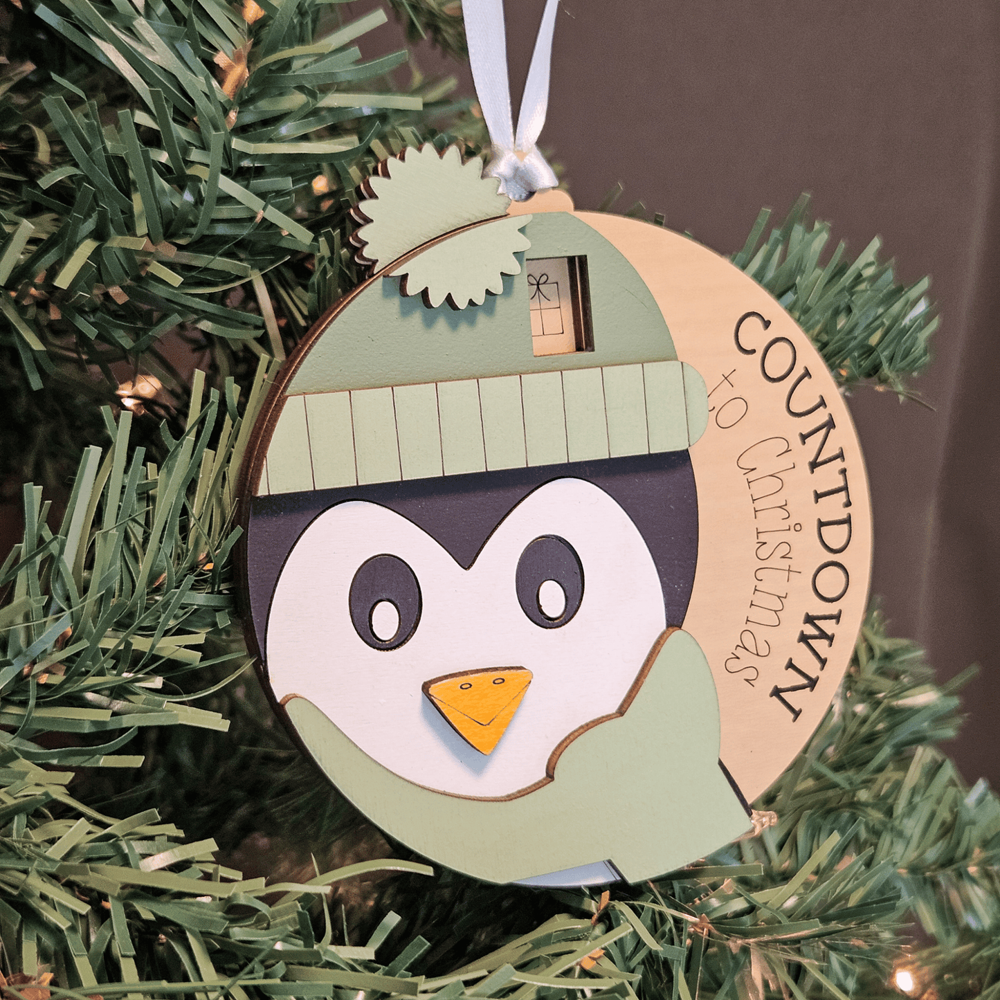 Penguin Christmas Countdown Ornament