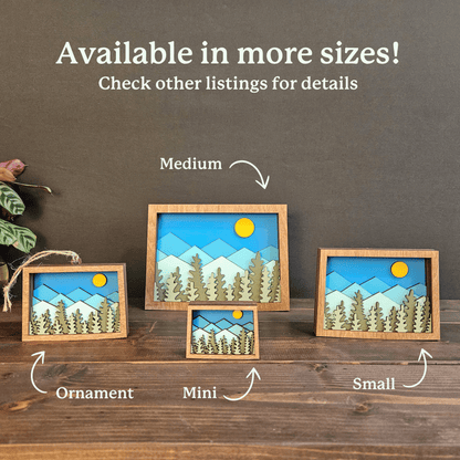 Colorado Mountain Wood Ornament