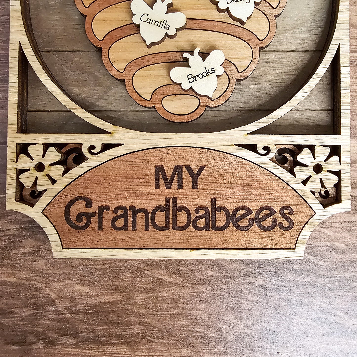 Personalized Bee Hive Family Sign