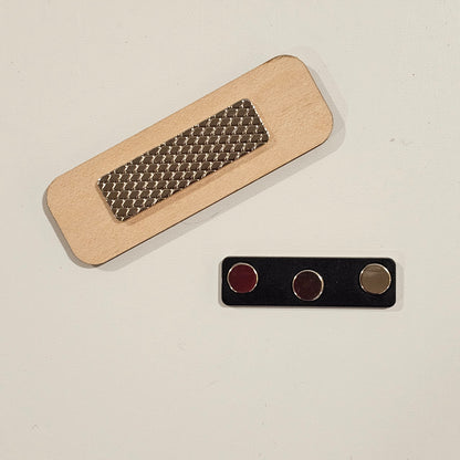 Personalized Wood Name Badge