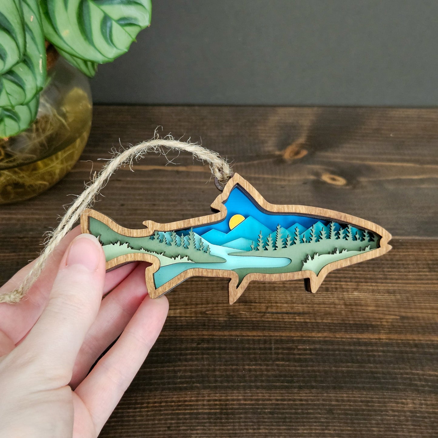 Mini 3D Fish Christmas Tree Ornament