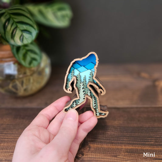 3D Layered Mini Bigfoot-New Version!