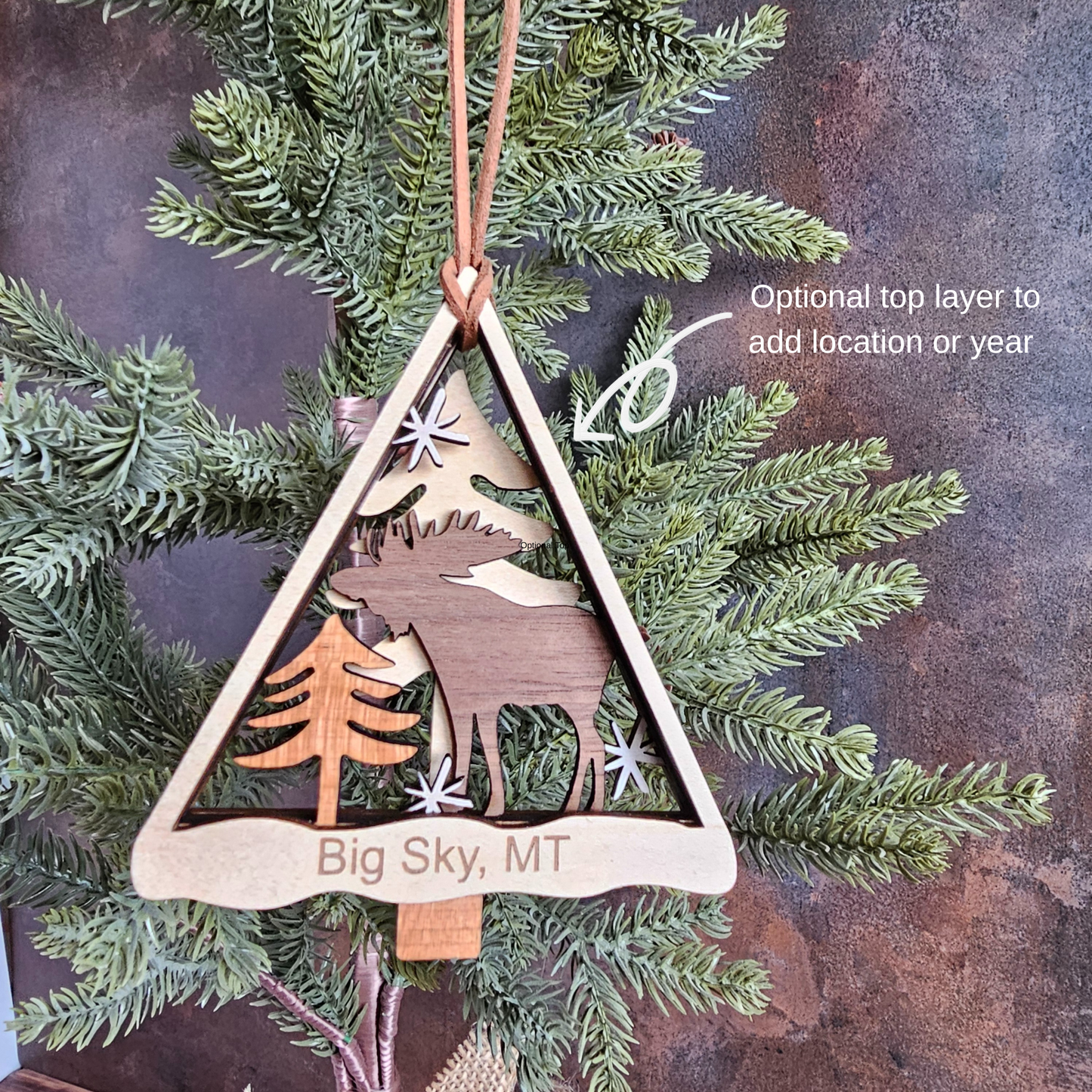 Running Horse Nature Scene Christmas Tree Ornament