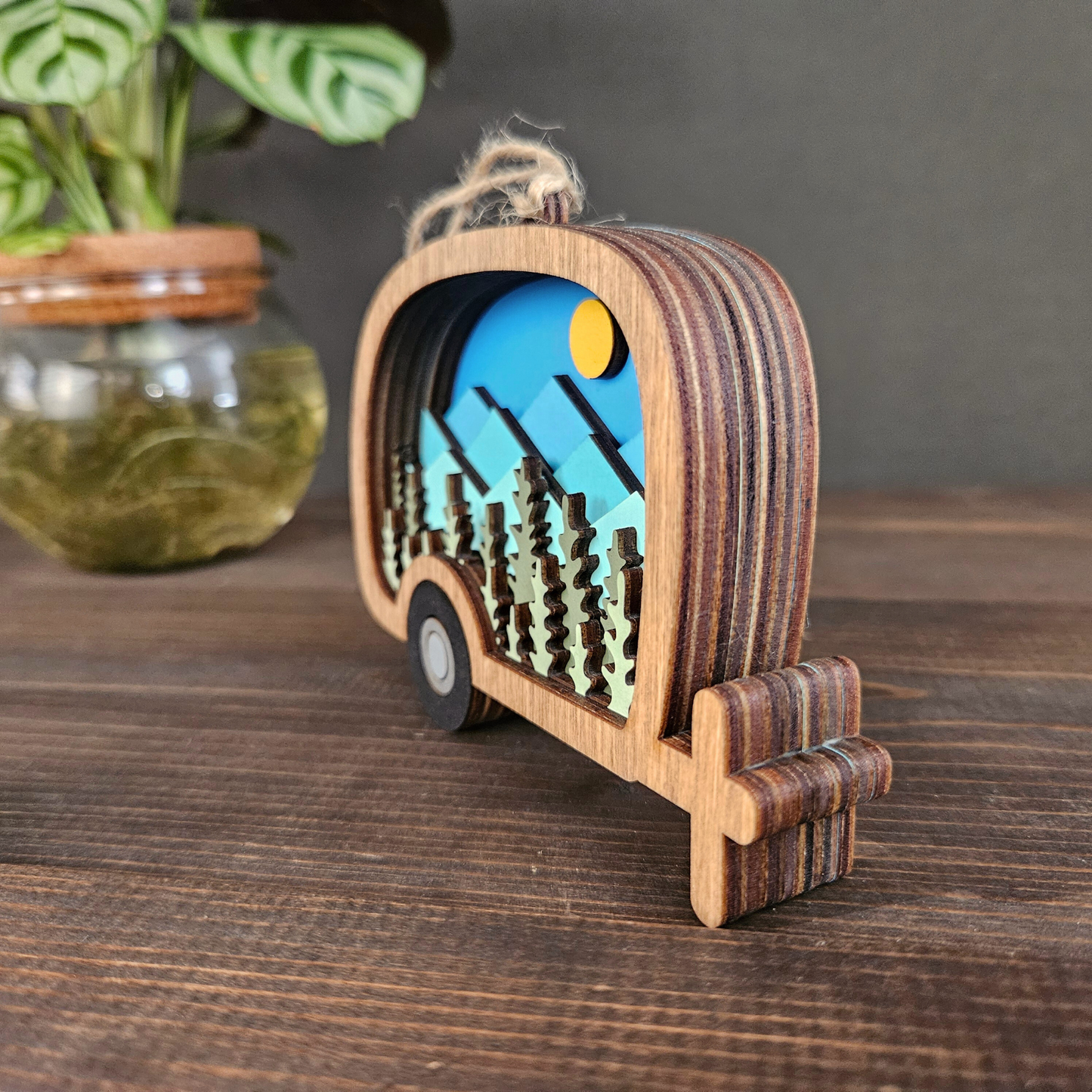 3D Camper Christmas Tree Ornament