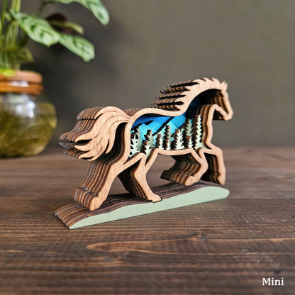 3D Layered Mini Horse