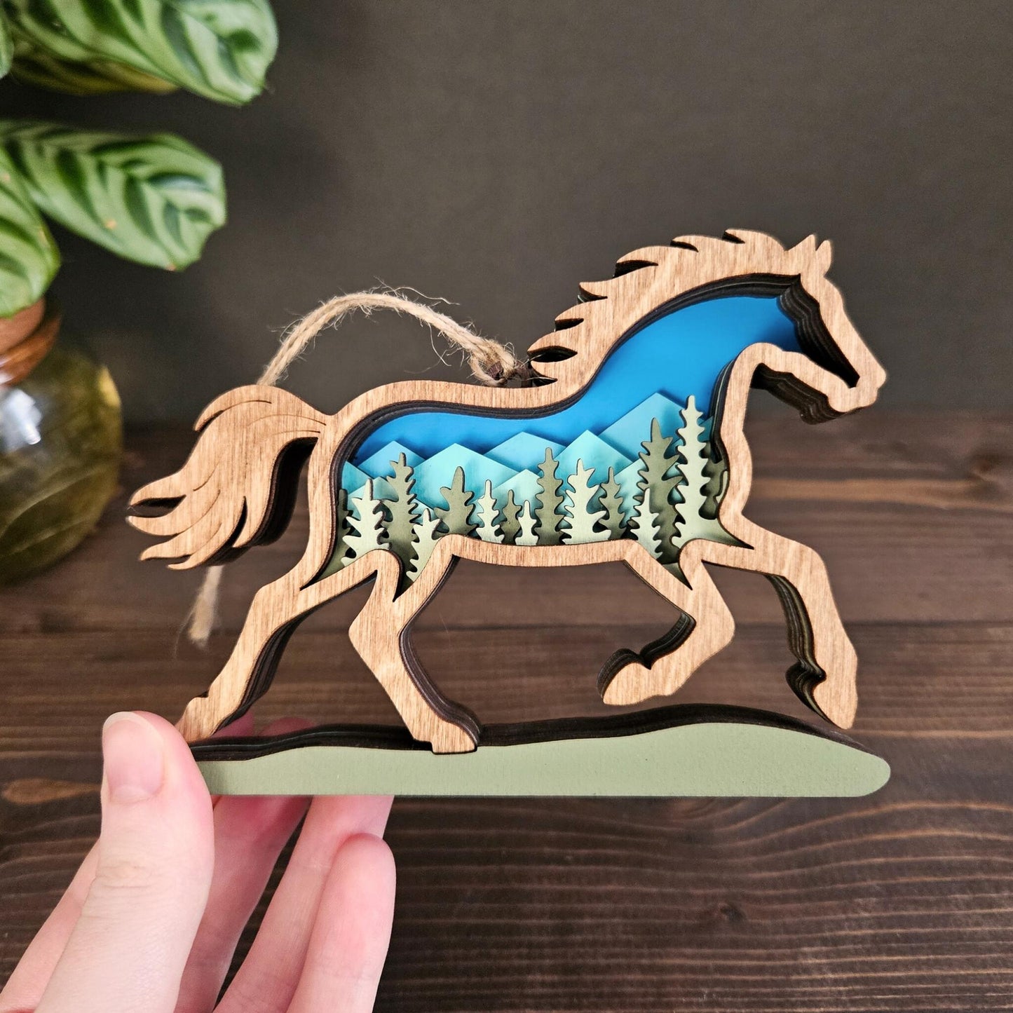 3D Horse Christmas Tree Ornament