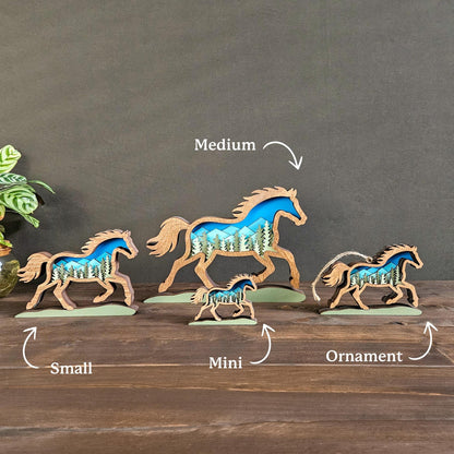 3D Horse Christmas Tree Ornament
