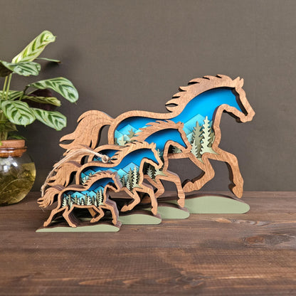 3D Horse Christmas Tree Ornament