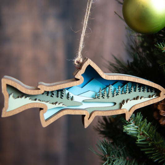 3D Fish Christmas Tree Ornament